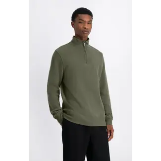 Law Of The Sea MIND HALF ZIP SWEATER Vetiver