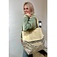 Fraai canvas shopper Naturel duinen