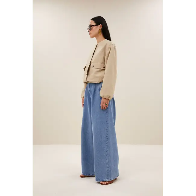 Maggie Canvas Jacket Dark Sand