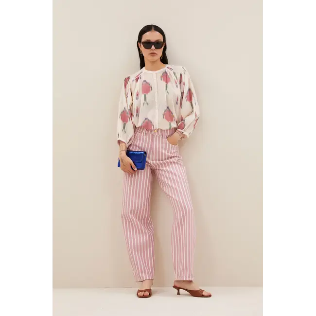 Lew Pink Rocky Pants Pink Stripe