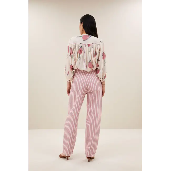 Lew Pink Rocky Pants Pink Stripe