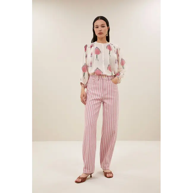 Lew Pink Rocky Pants Pink Stripe