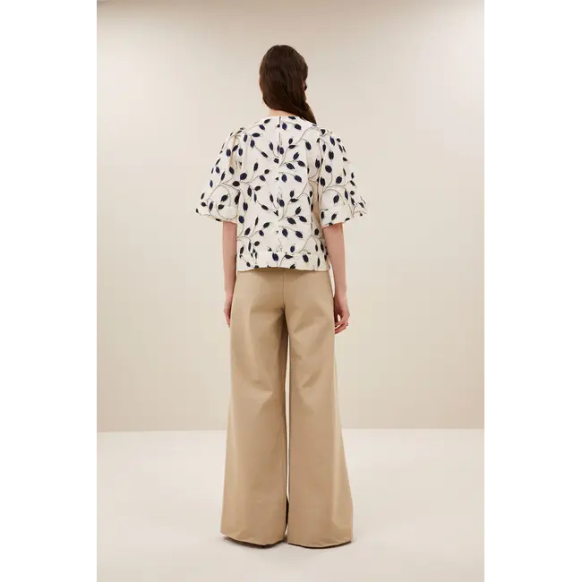 Benji Canvas Pants Dark Sand