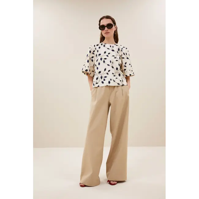 Benji Canvas Pants Dark Sand