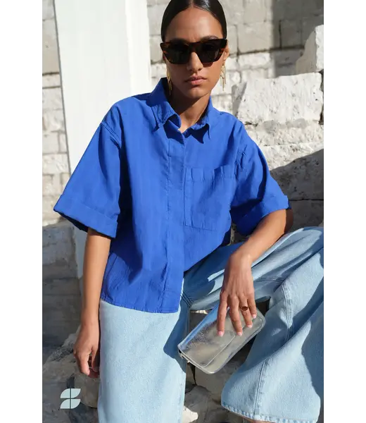 BY-BAR Novi Blouse Azul Blue