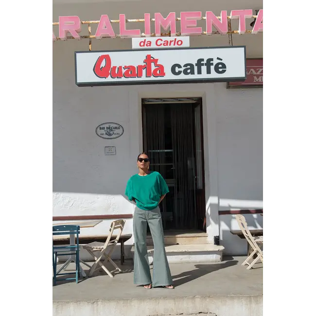 Nuki Slub Top Green Lake