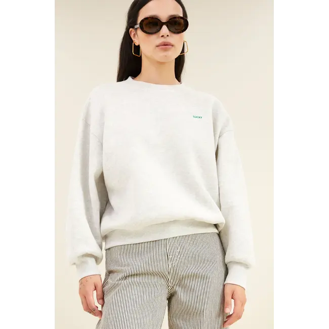 Bibi Clover Sweater Light Grey Melee