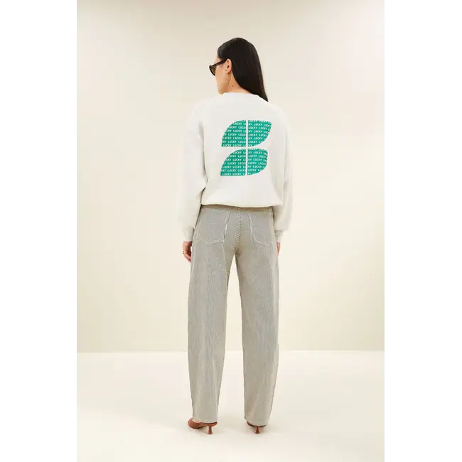 Bibi Clover Sweater Light Grey Melee