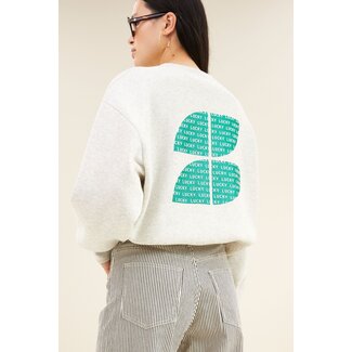 BY-BAR Bibi Clover Sweater Light Grey Melee