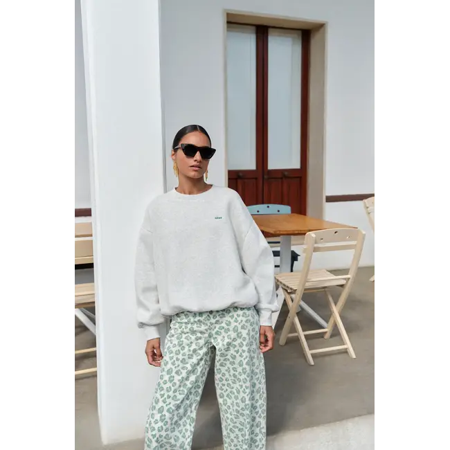 Bibi Clover Sweater Light Grey Melee