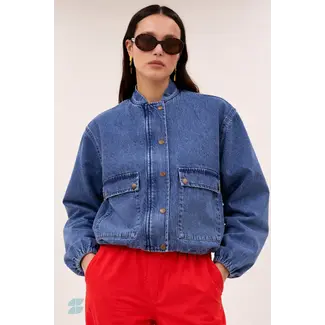 BY-BAR Maggie Denim Jacket Mid Denim