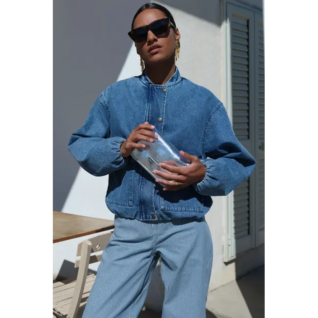 Maggie Denim Jacket Mid Denim