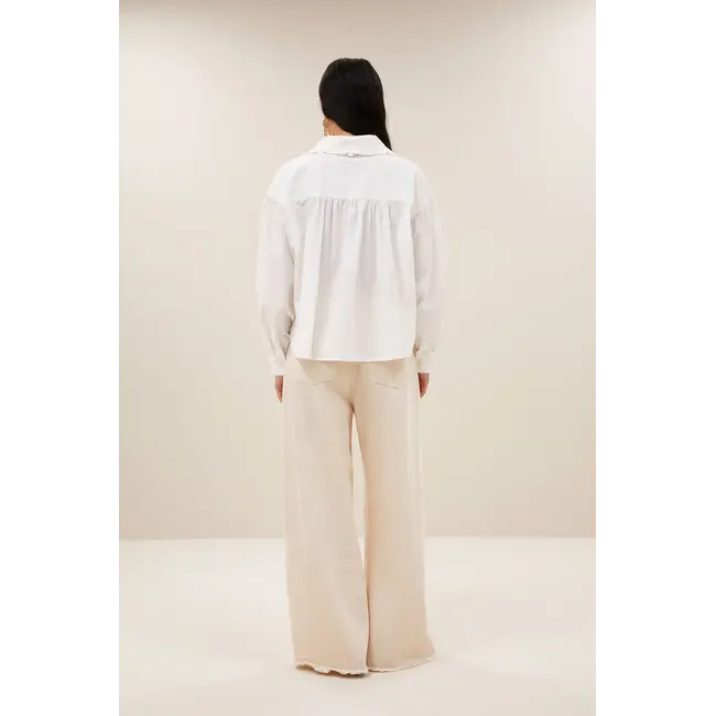 Lux Grain Jeans Raw White