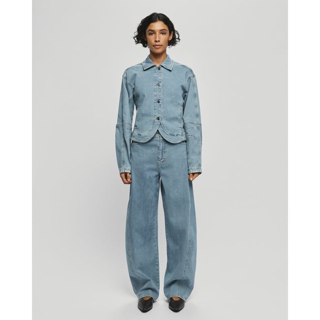 MSCHKabana Tua Jacket Light Blue Wash Blue