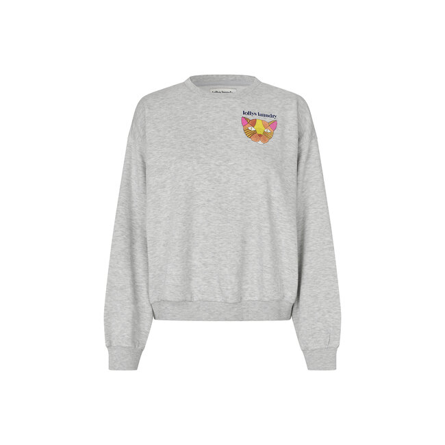 SydneyLL Cat Sweatshirt LS Light Grey Melange