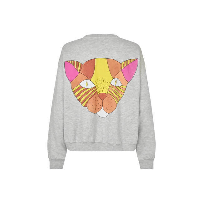 SydneyLL Cat Sweatshirt LS Light Grey Melange
