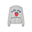 SydneyLL Strawberry Sweatshirt LS Light Grey Melange