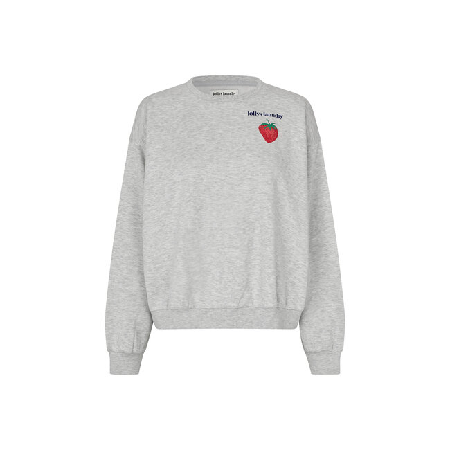 SydneyLL Strawberry Sweatshirt LS Light Grey Melange