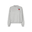SydneyLL Strawberry Sweatshirt LS Light Grey Melange