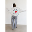 SydneyLL Strawberry Sweatshirt LS Light Grey Melange