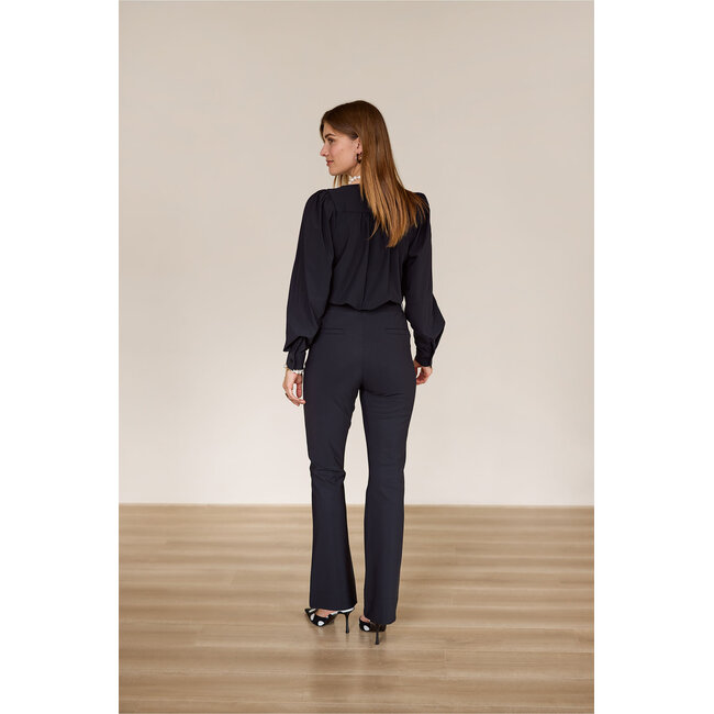 DOWNSTAIRS BONDED TROUSERS – BLACK