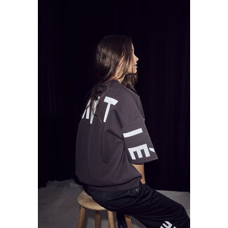 HAUTE L'AMITIÉ Logo sweater Antracit