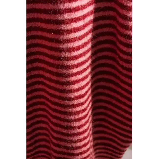 Gestreepte trui roze/rood