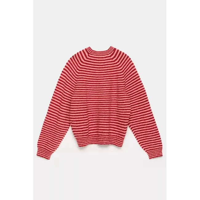 Gestreepte trui roze/rood