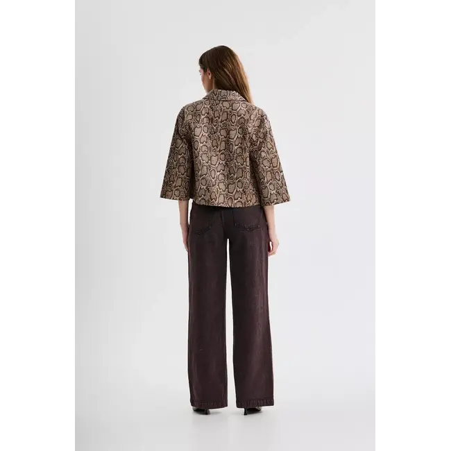 Blouse slangen print