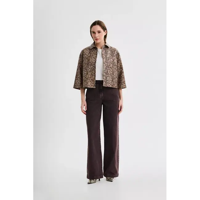 Blouse slangen print