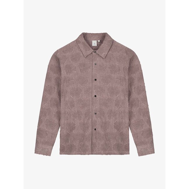SALINE GARMENT DYED JACQUARD SHIRT Nocturne