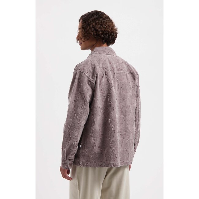 SALINE GARMENT DYED JACQUARD SHIRT Nocturne