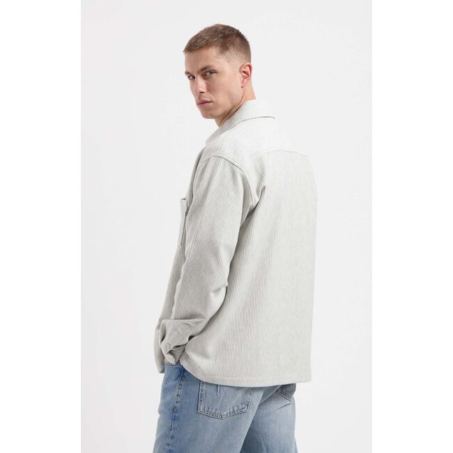 DRIP STRUCTURED JERSEY SHIRT Grey Melange