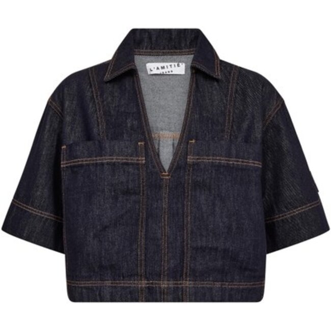 Denim Top Unwashed Denim