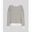 Sweatshirt Streep Oatmeal Black