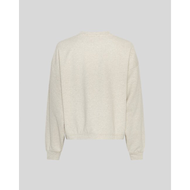 MSCHTaia Briena Sweatshirt Oatmeal Melange Beige