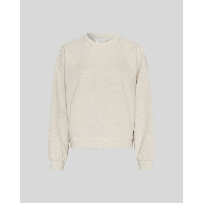 MSCHTaia Briena Sweatshirt Oatmeal Melange Beige