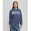 MSCH Copenhagen MSCHMela Briena MSCH Sweatshirt V Indigo Oatmeal Blue
