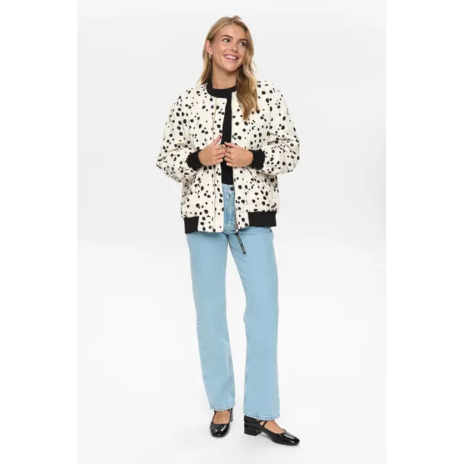 Gestipte bomber jas Pristine