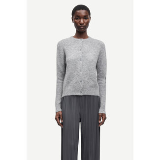Samsoe Samsoe NOR SHORT CARDIGAN 7355 Grey Mel.