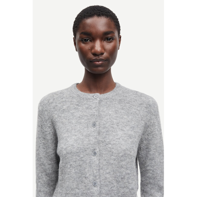 NOR gebreid vestje Grey Mel.