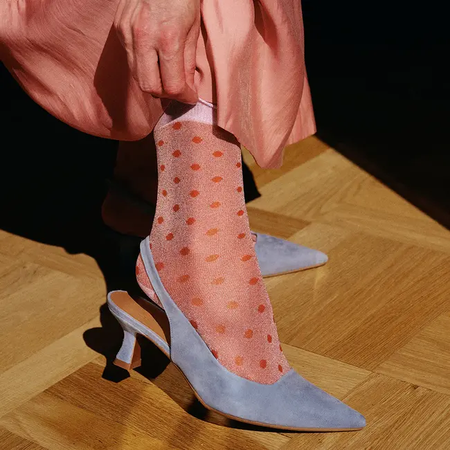 Donna glitter sokken Amberglow