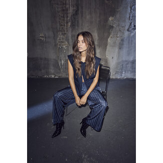 HAUTE L'AMITIÉ Premiere Box Waistcoat Navy