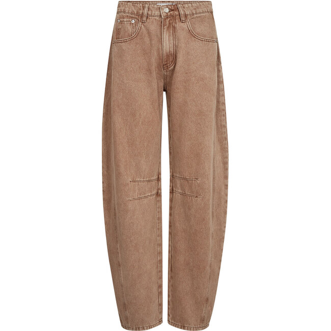 Drew Barrel Panel Tall Jeans Camel