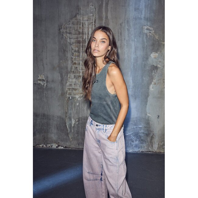 Drew Barrel Panel Tall Jeans Iced Rose