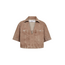 HAUTE L'AMITIÉ Drew Denim Top Camel