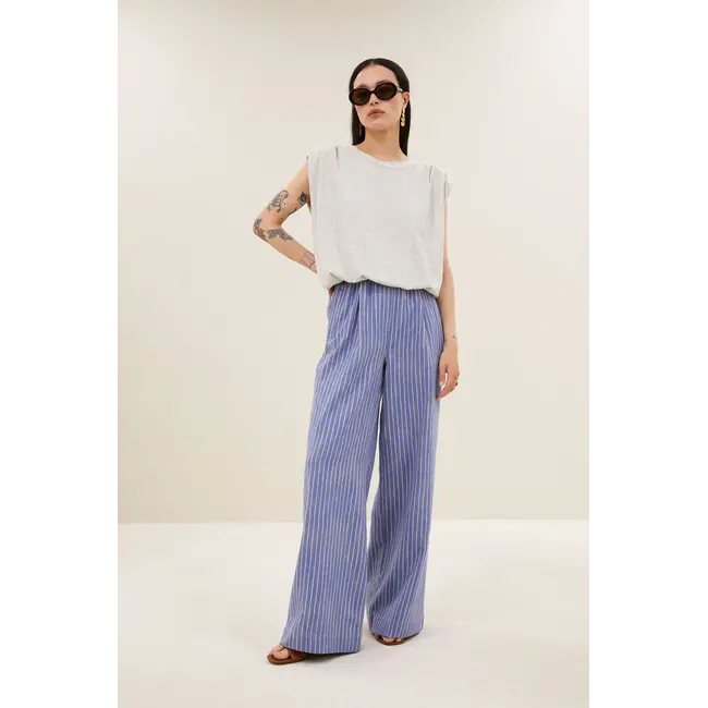 Nilou Jersey Top Grey Melee