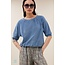BY-BAR Neva Slub Top Blue Stone