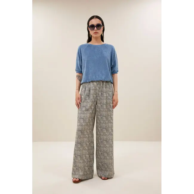 Neva Slub Top Blue Stone