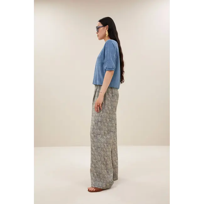 Neva Slub Top Blue Stone